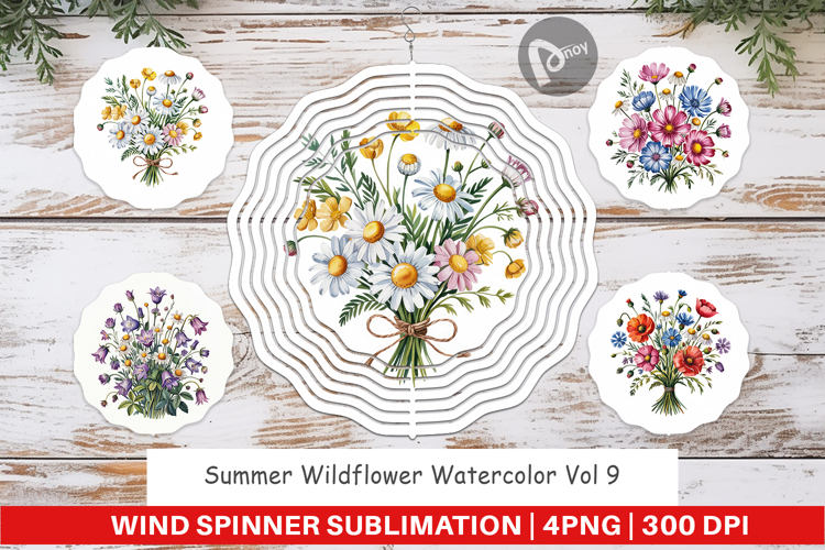 Wind Spinner Summer Wildflower