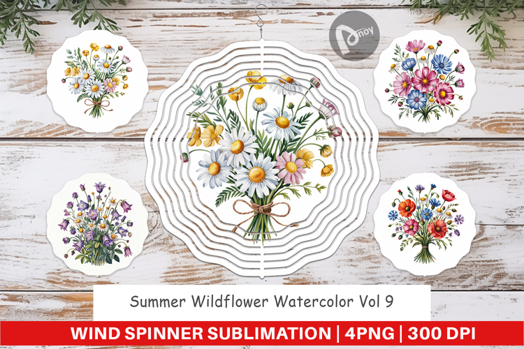 Wind Spinner Summer Wildflower