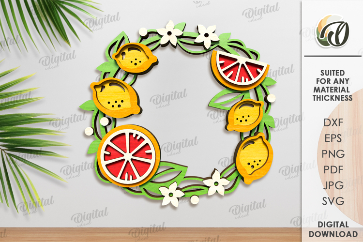 Floral Wreath Clipart Image 24
