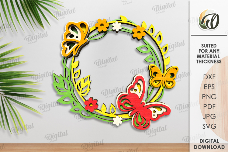 Floral Wreath Clipart Image 20