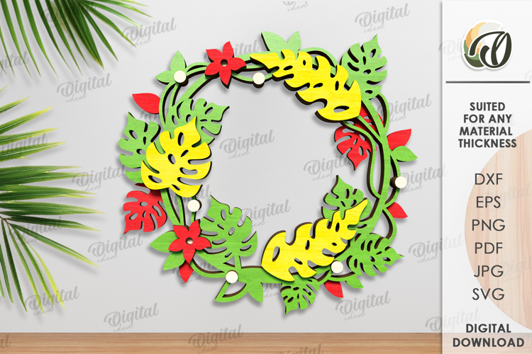Floral Wreath Clipart Image 19