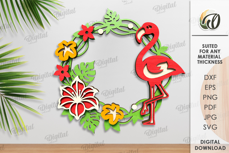 Floral Wreath Clipart Image 17
