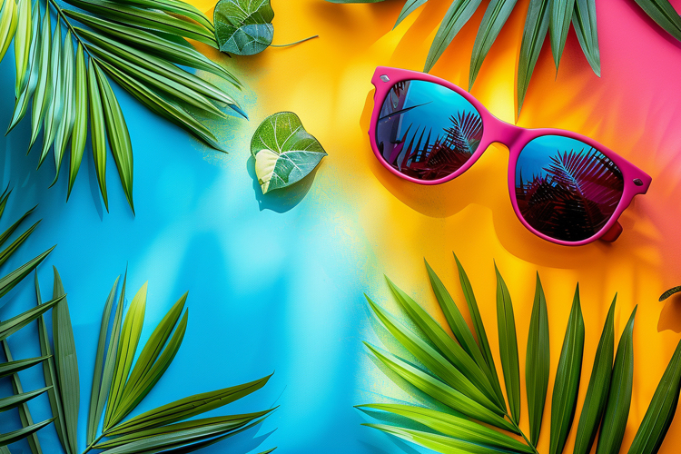 Juicy Summer Vibe background Design. High quality photo JPG