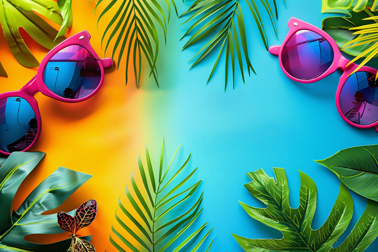 Juicy Summer Vibe background Design. High quality photo JPG