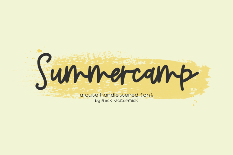 Summercamp Script Font