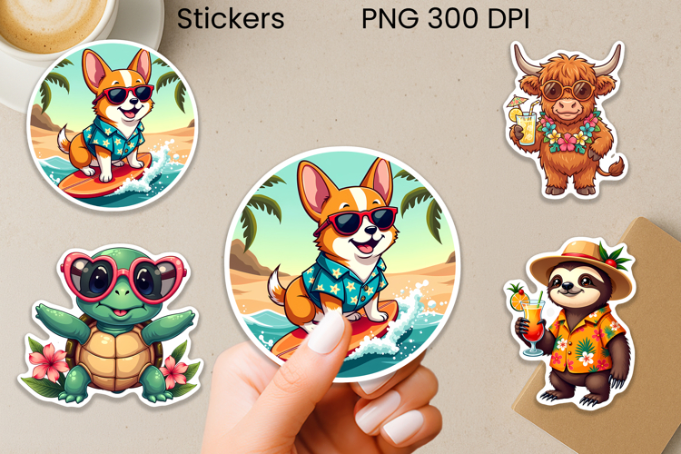 Coastal Animal PNG Sticker | Cute Summer Clipart