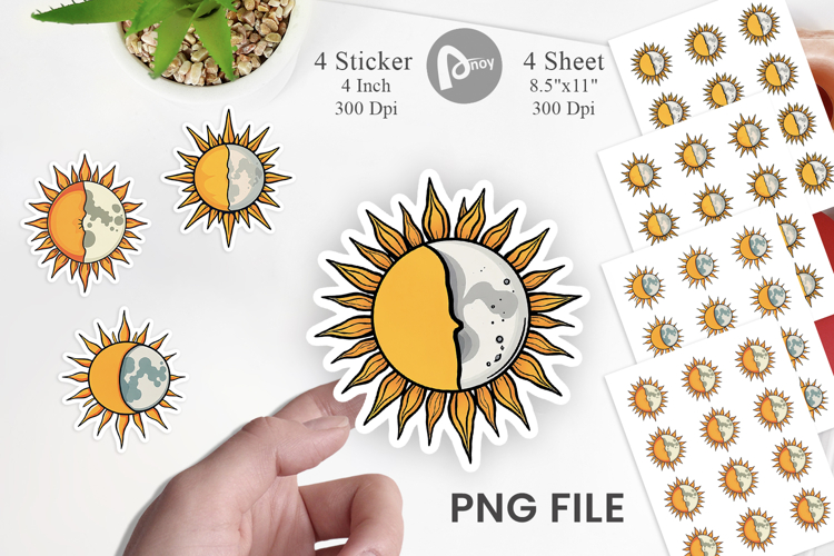 Sun And Moon Clipart Image 17