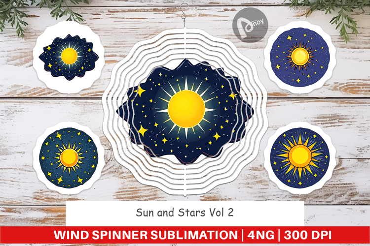 Wind Spinner Sun and Stars