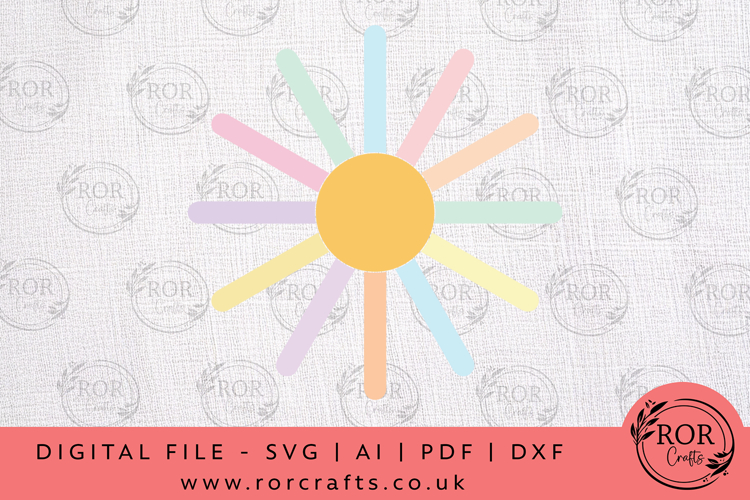 Pastel Sunshine Infographic SVG Design