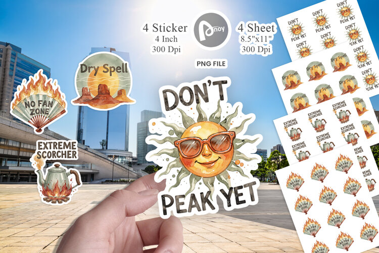 Sun Dominion Block Sticker example image 1