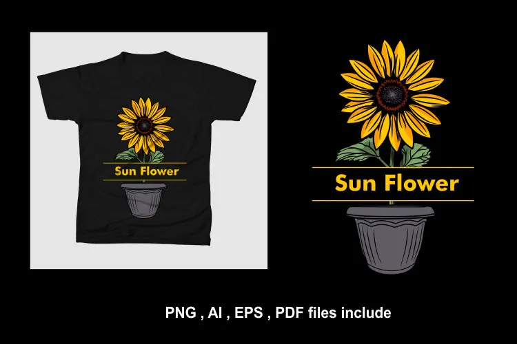 Sun Flower poster Illustration