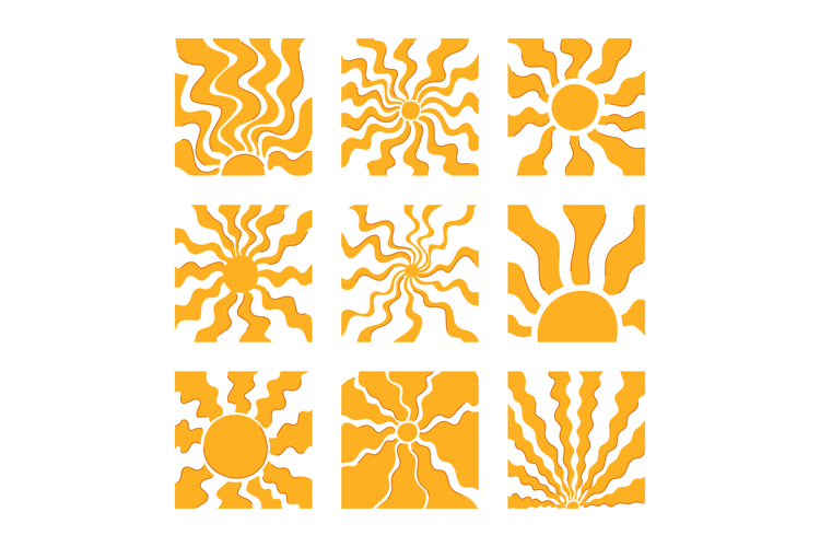 sun groovy set cartoon