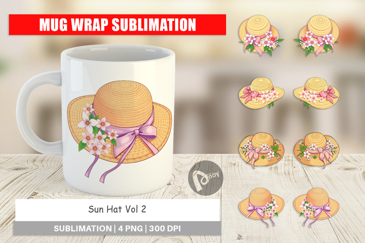 Mug Wrap Spring Sun Hat