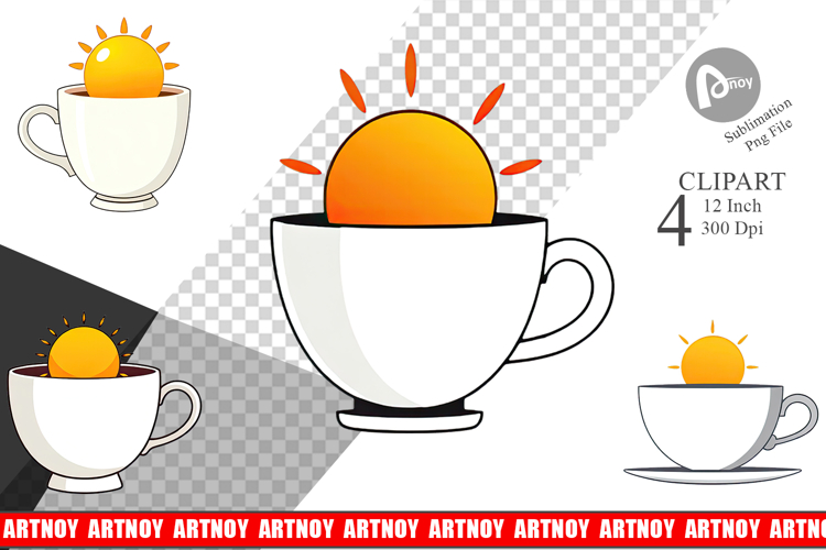 Teacup Sun Clipart