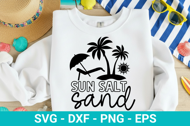 Sun Salt Sand - Summer SVG Design