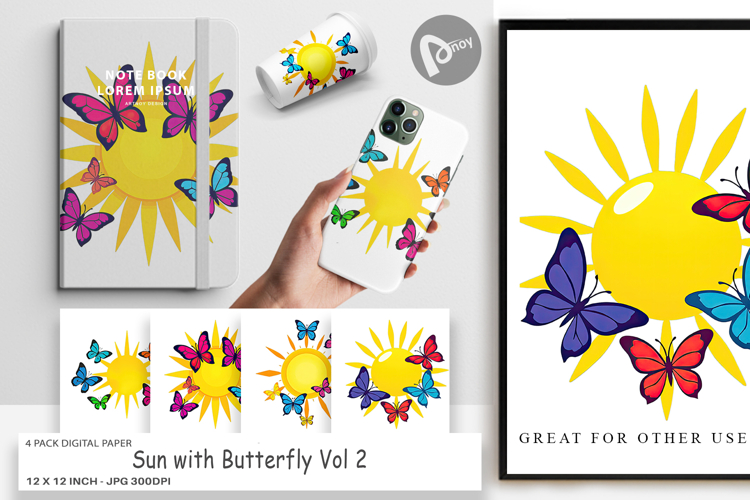 Butterfly Scrapbook Paper Image 19
