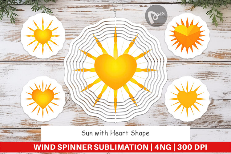 Wind Spinner Heart Sun example image 1