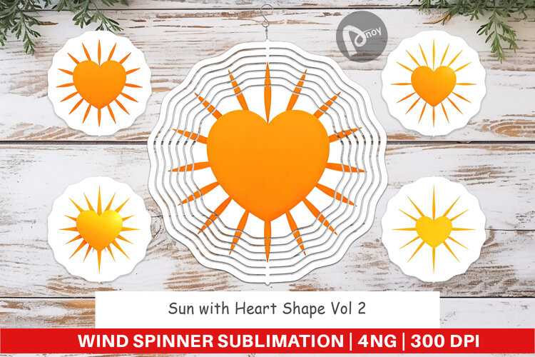 Wind Spinner Heart Sun example image 1