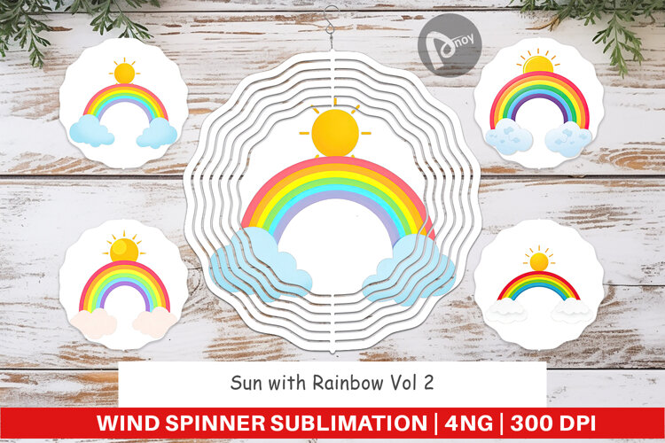 Wind Spinner Sun and Rainbow example image 1
