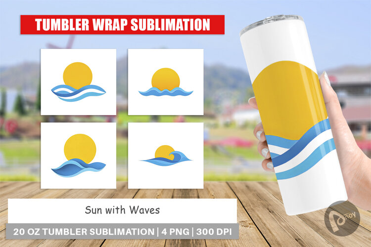 Tumbler Sun and Waves example image 1