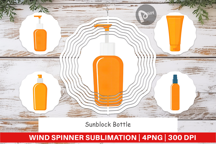 Wind Spinner Sunblock Bottle