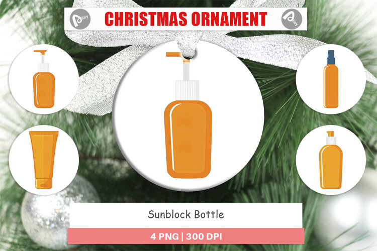 Ornament Sunblock Bottle example image 1