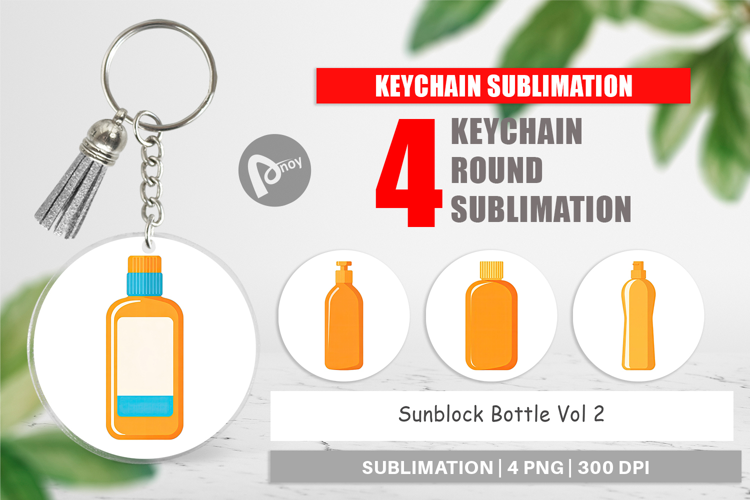 Keychain Sunblock Bottle