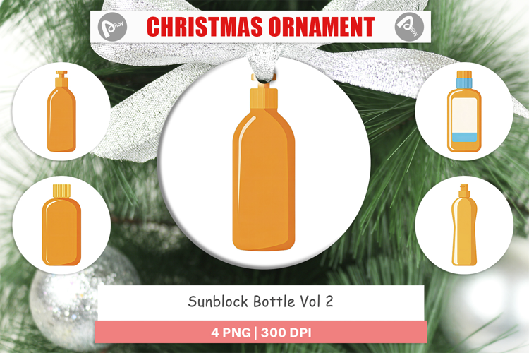 Ornament Sunblock Bottle