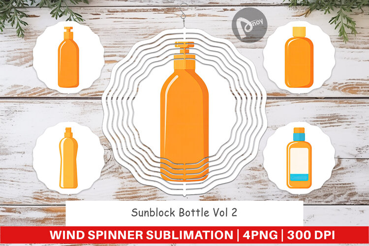 Wind Spinner Sunblock Bottle example image 1
