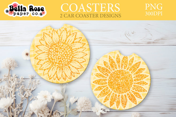 Sunflower | Car Coaster Keychain Sublimation