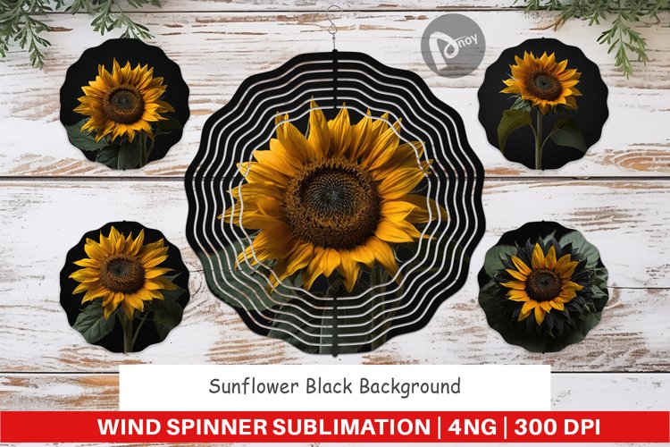 Wind Spinner Dark Sunflower