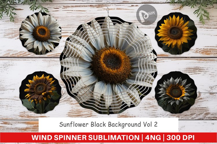 Wind Spinner Dark Sunflower