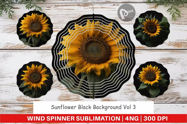 Wind Spinner Dark Sunflower
