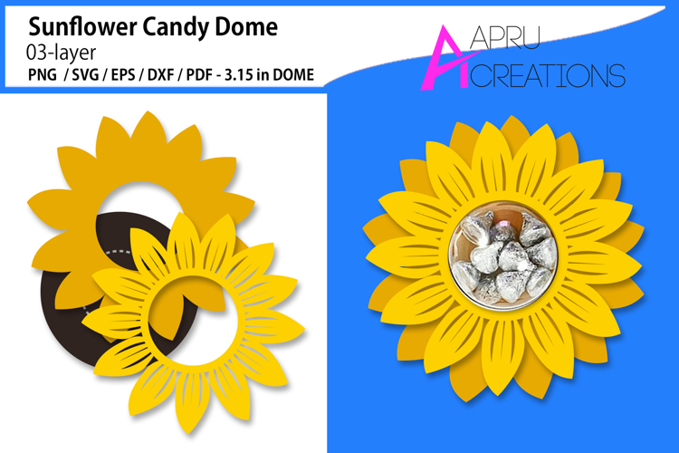 Sunflower candy dome
