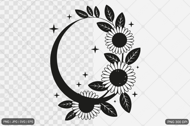 Sunflower Design SVG PNG