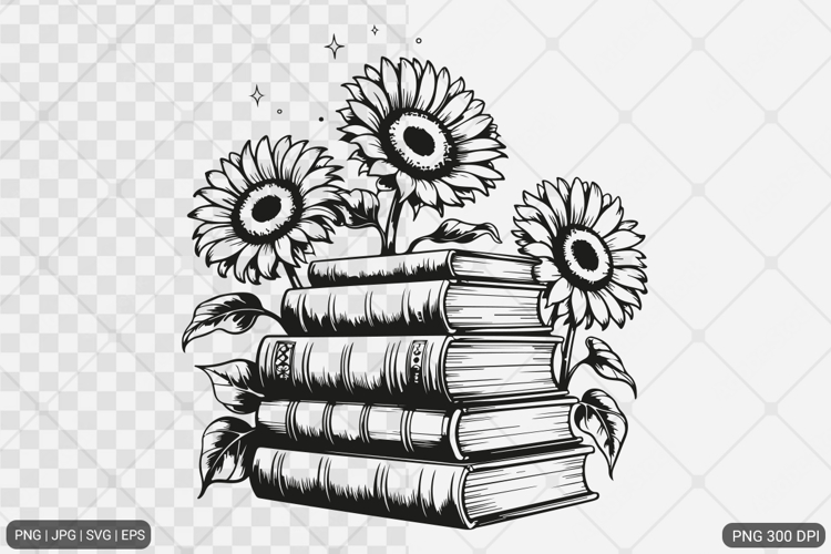 Sunflower Design SVG PNG