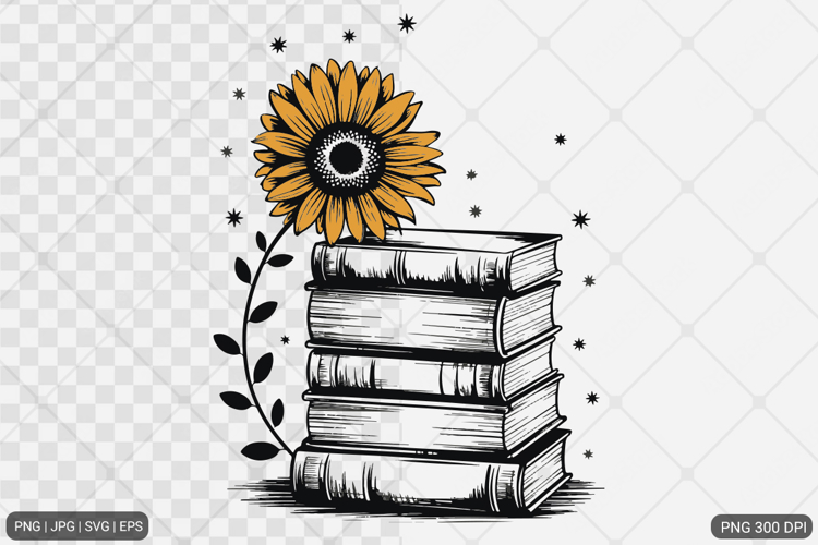 Sunflower Design SVG PNG