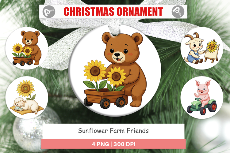 Ornament Sunflower Farm Friends