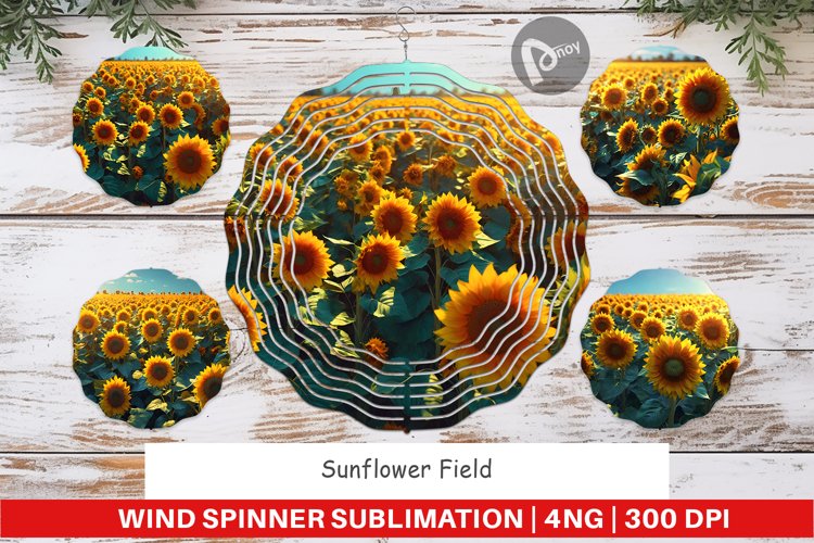 Wind Spinner Sunflower Field