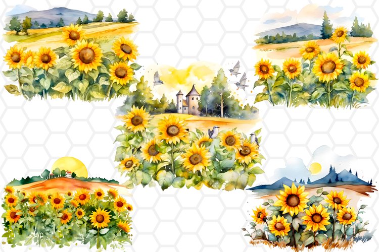 Sunflower Clipart Image 12