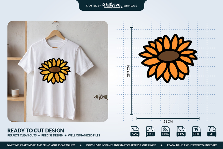 Sunflower Flower SVG