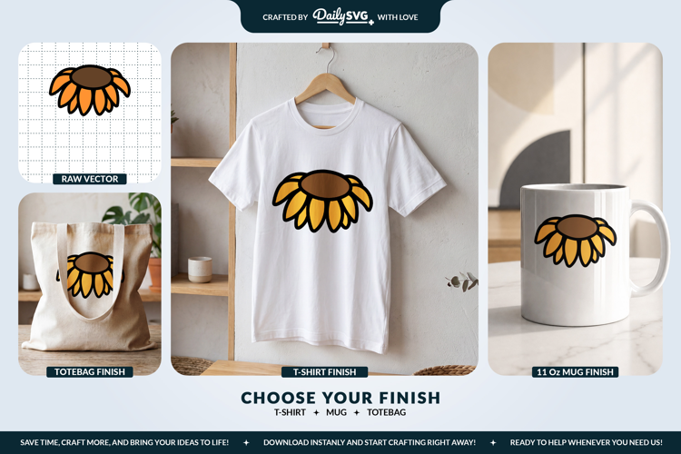Sunflower Flower SVG