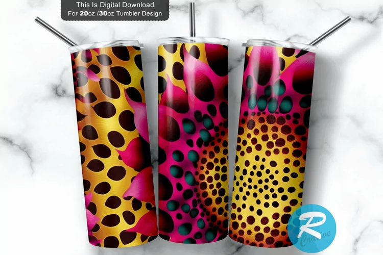 Sunflower Glitter Pink 20oz/30oz Skinny Tumbler