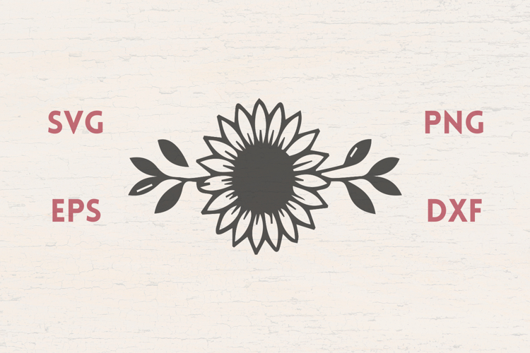 Sunflowers leaves SVG