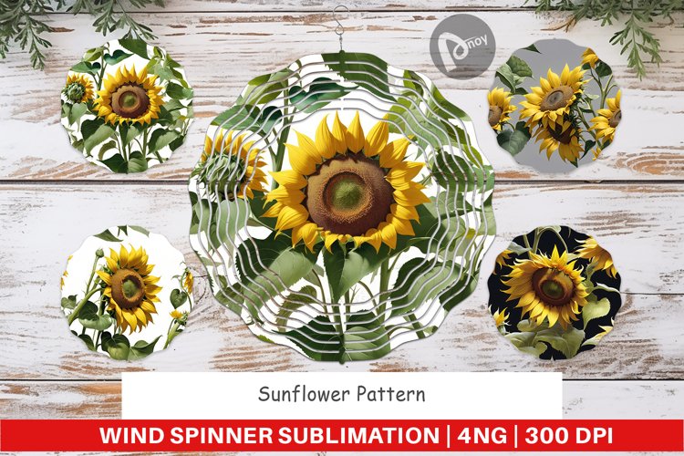 Wind Spinner Sunflower Pattern