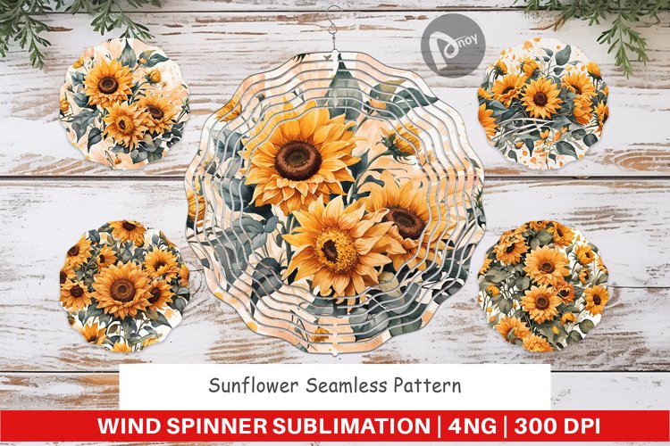 Wind Spinner Sunflowers Pattern