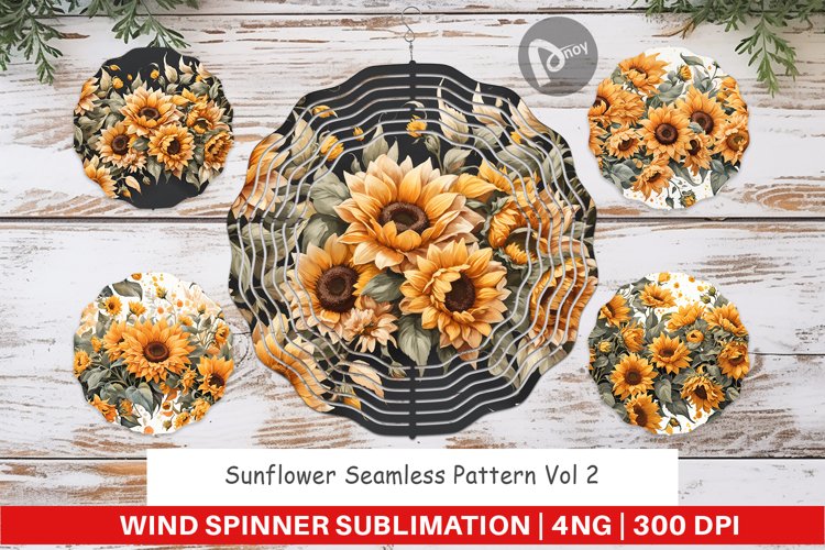 Wind Spinner Sunflowers Pattern
