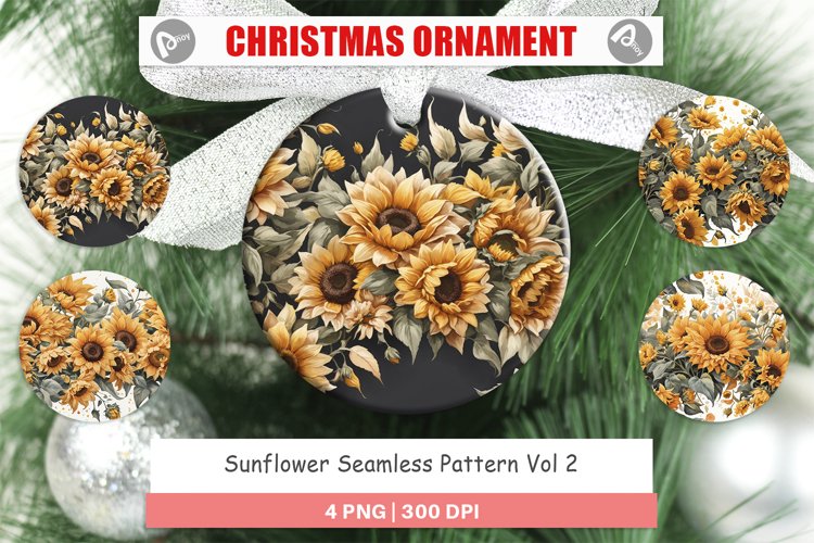 Christmas Ornamen Sunflowers Patterns