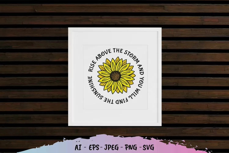 Rise Above The Storm and You Will Find The Sunshine
