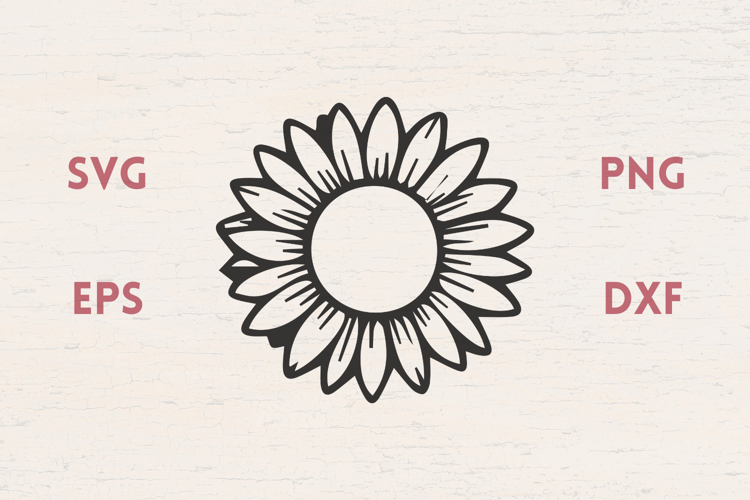 Sunflowers shape SVG